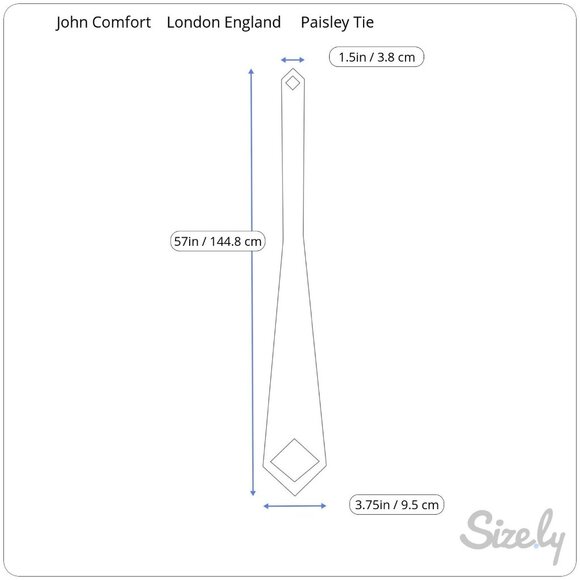 Vintage John Comfort London England for Hassis Newtown Square PA Silk Tie - Picture 7 of 7